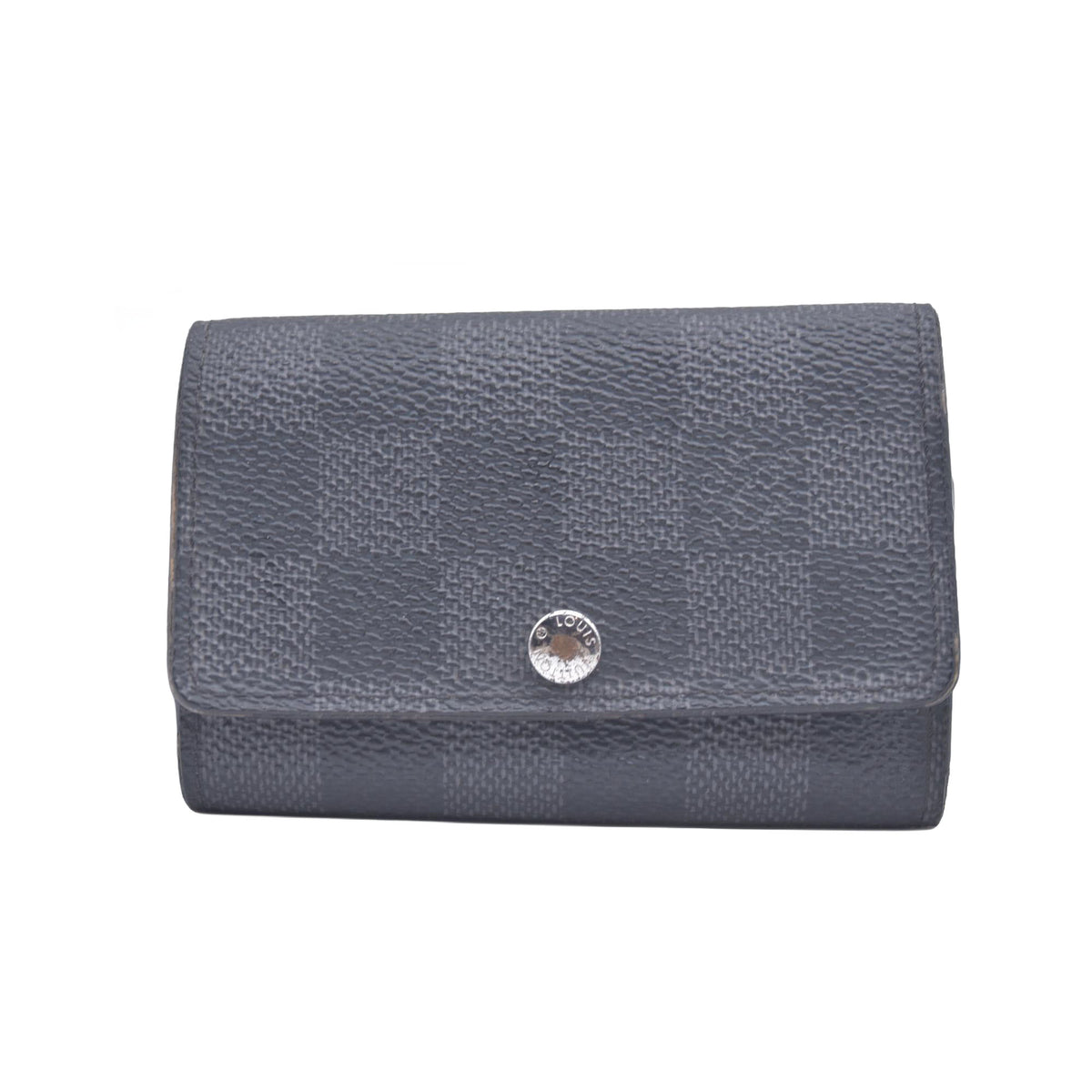 $395 2019 Louis Vuitton Graphite Multicles 6 Key Holder CT3159 CONSIGNMENT 10021147