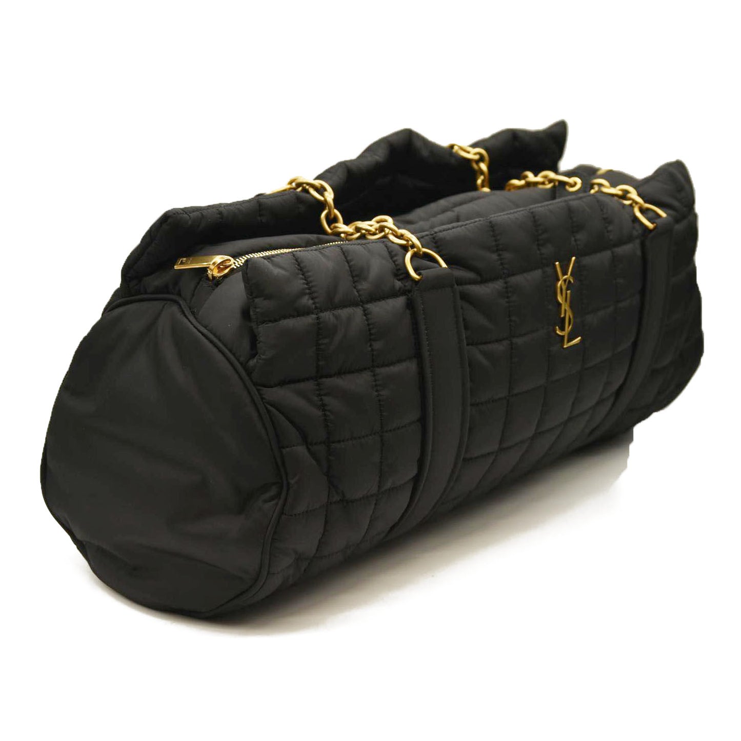 Saint Laurent Gloria Travel YSL Duffel Bag in Quilted Nylon