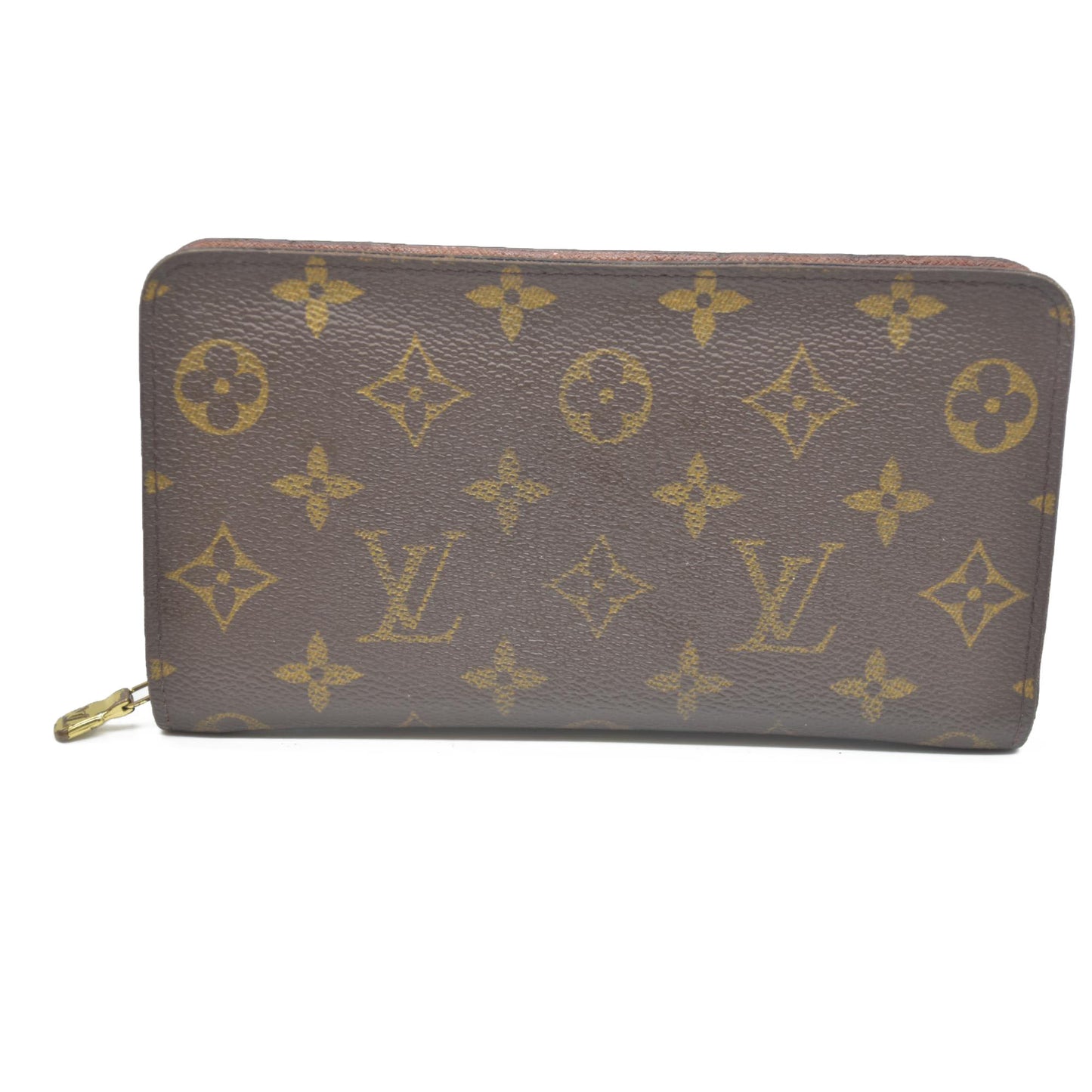Louis Vuitton Monogram Porte Monnaie Zippy Long Wallet Brown CA0928