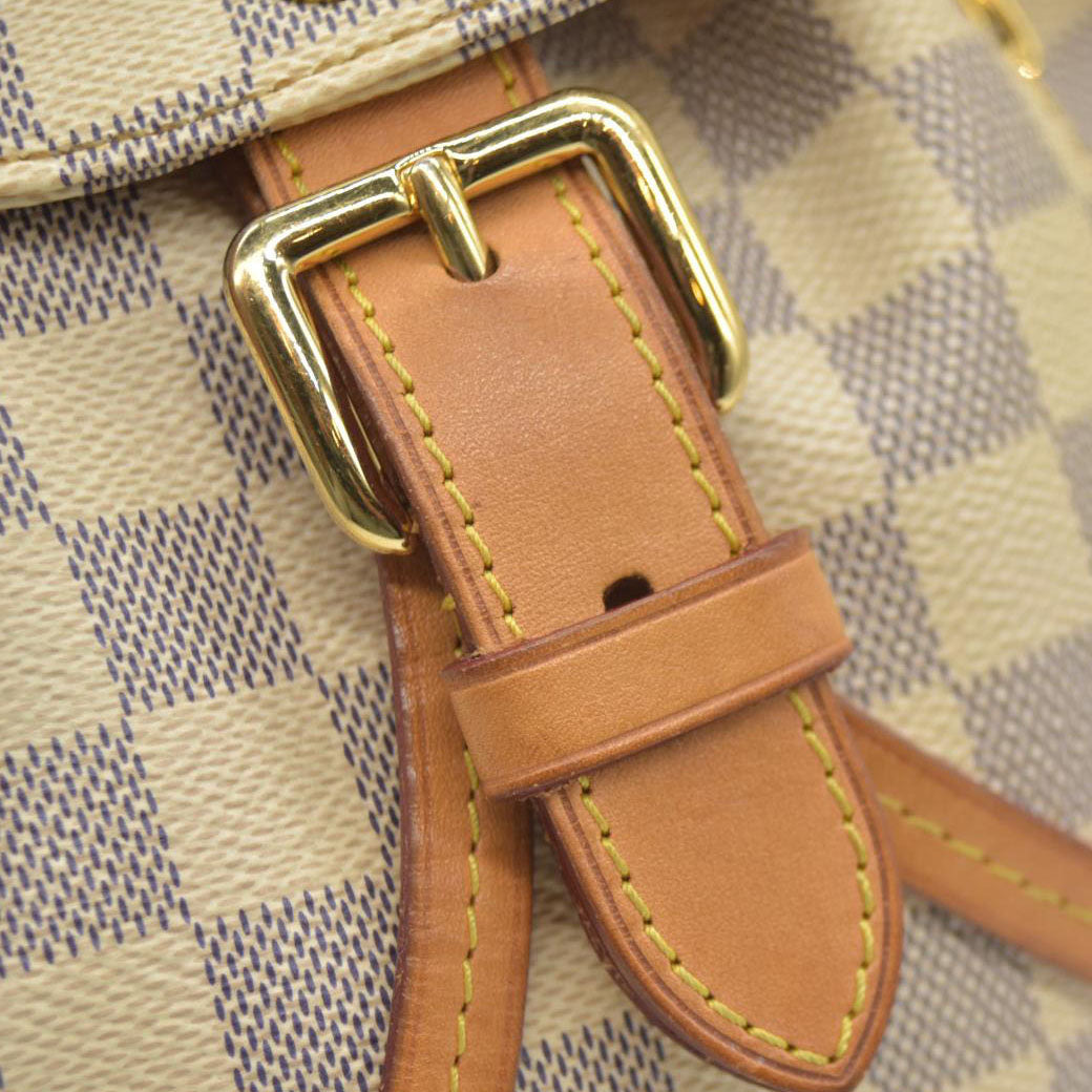 AUCTION $1250 Louis Vuitton  Damier Azur Sperone BB Backpack SR1137 2017