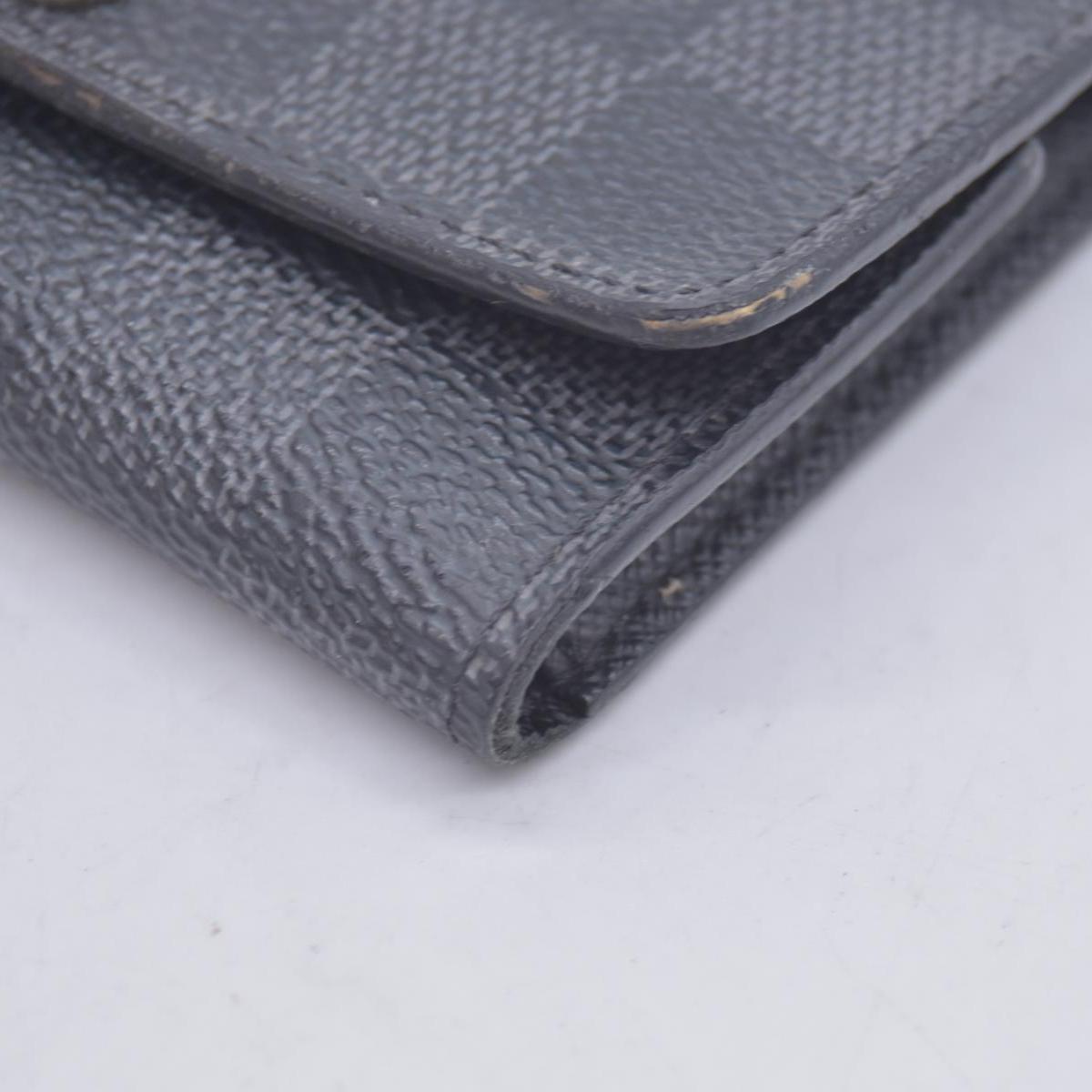 $395 2019 Louis Vuitton Graphite Multicles 6 Key Holder CT3159 CONSIGNMENT 10021147