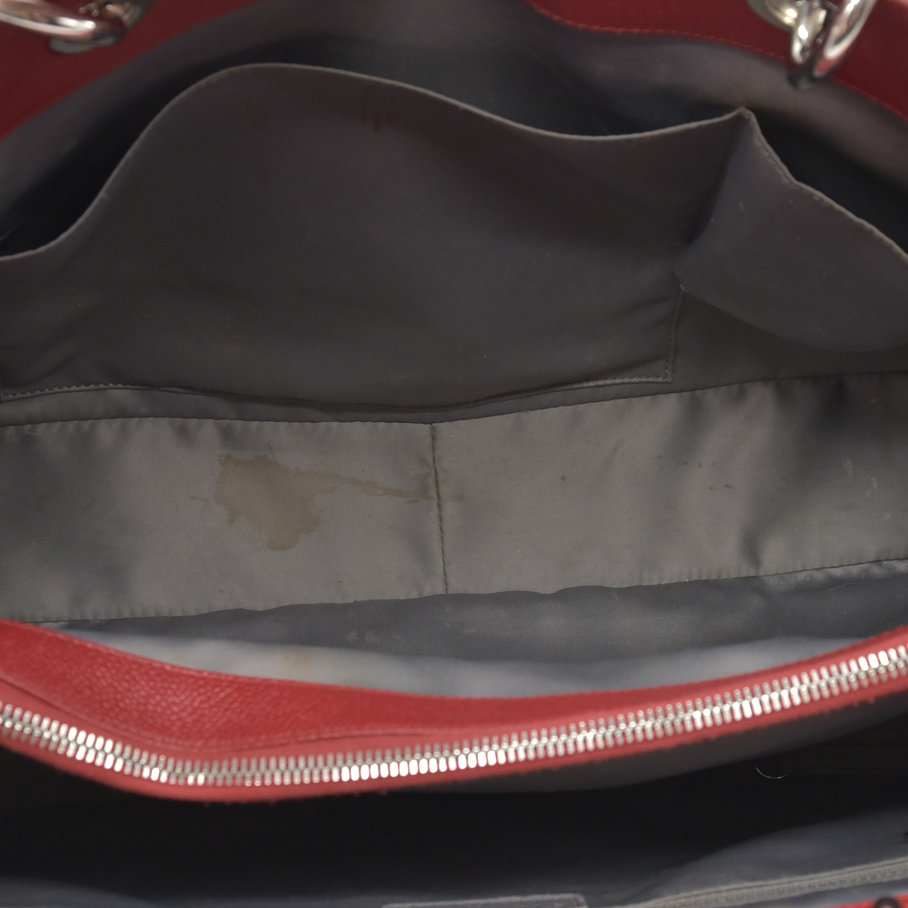 $3500 Chanel Caviar Quilted XL Grand Shopping Tote GST Red 2011-2012