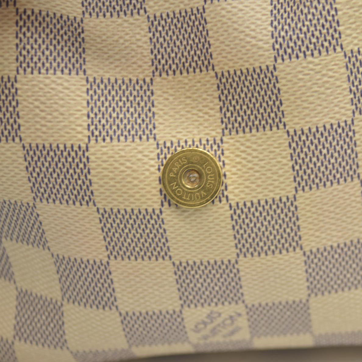 AUCTION $1250 Louis Vuitton  Damier Azur Sperone BB Backpack SR1137 2017