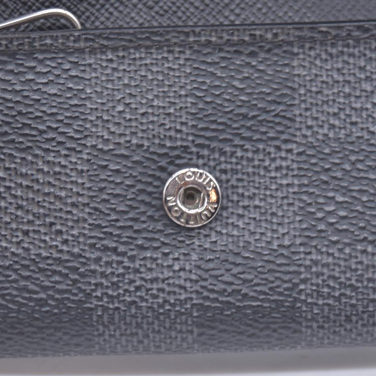 $395 2019 Louis Vuitton Graphite Multicles 6 Key Holder CT3159 CONSIGNMENT 10021147
