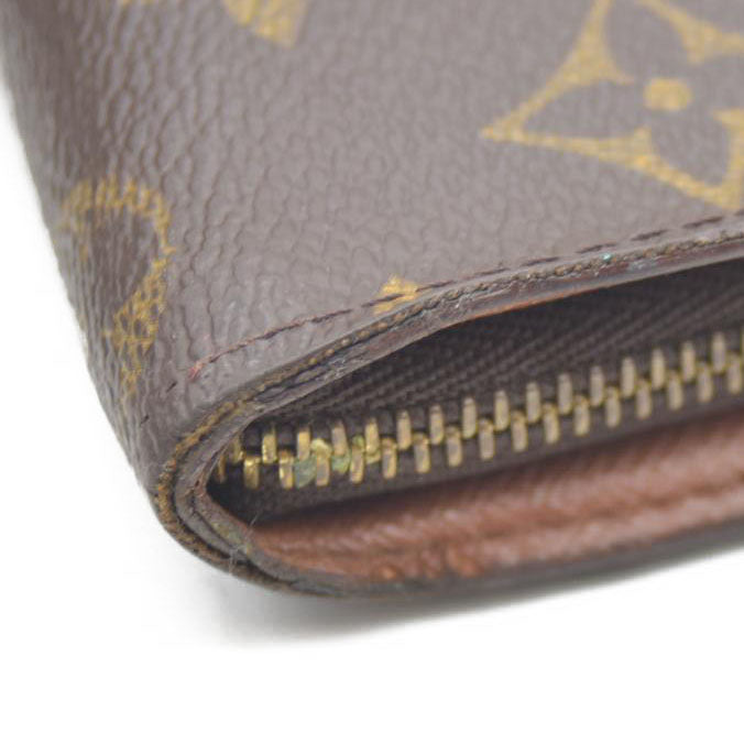 Louis Vuitton Monogram Porte Monnaie Zippy Long Wallet Brown CA0928