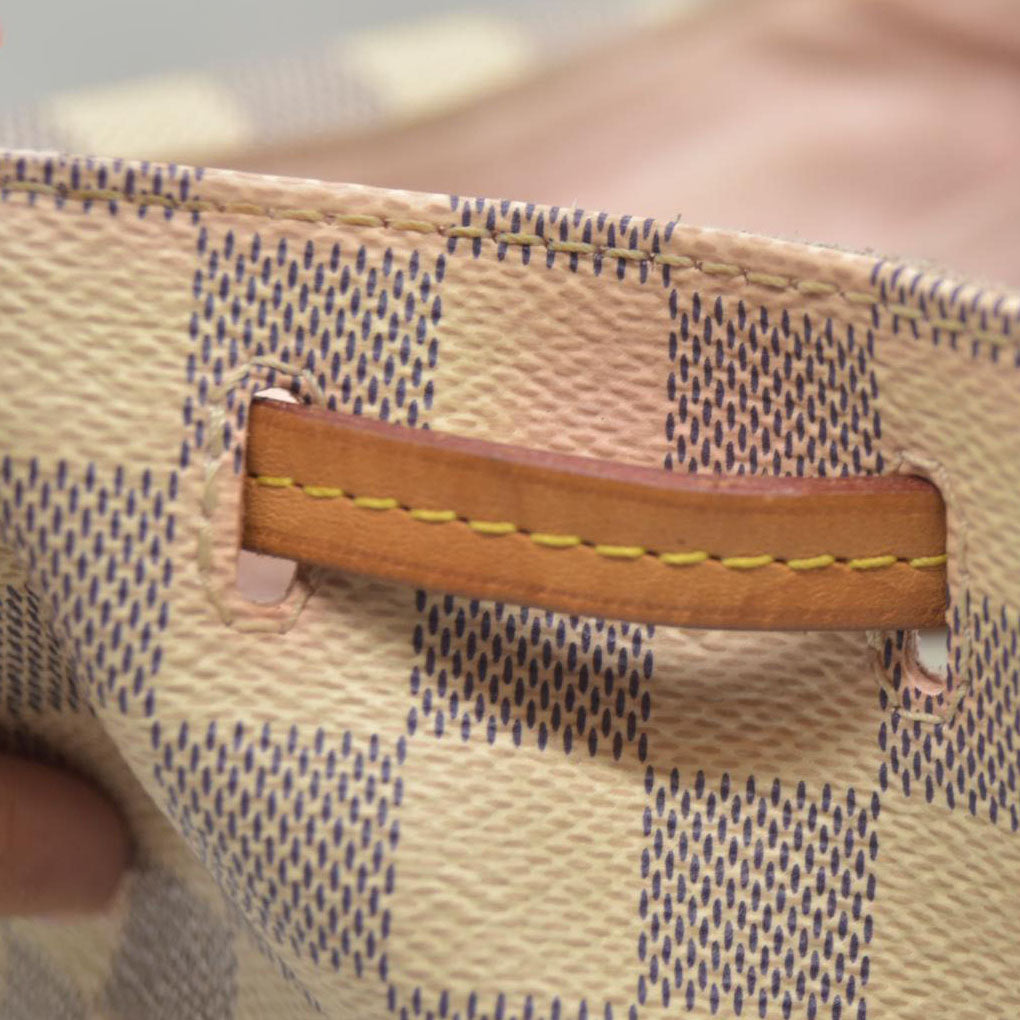 AUCTION $1250 Louis Vuitton  Damier Azur Sperone BB Backpack SR1137 2017