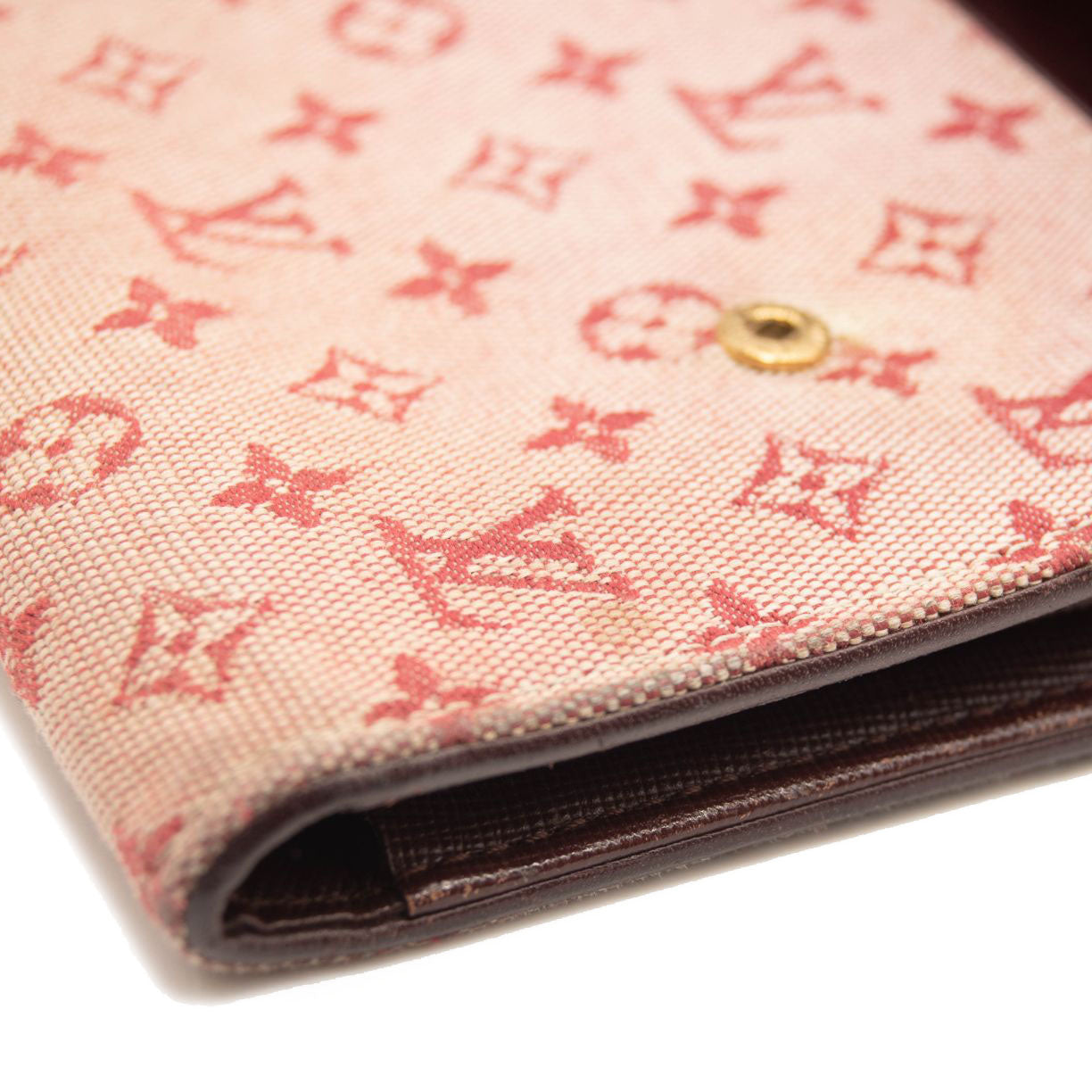 LOUIS VUITTON Mini Monogram Porte Tresor International Wallet Cherry