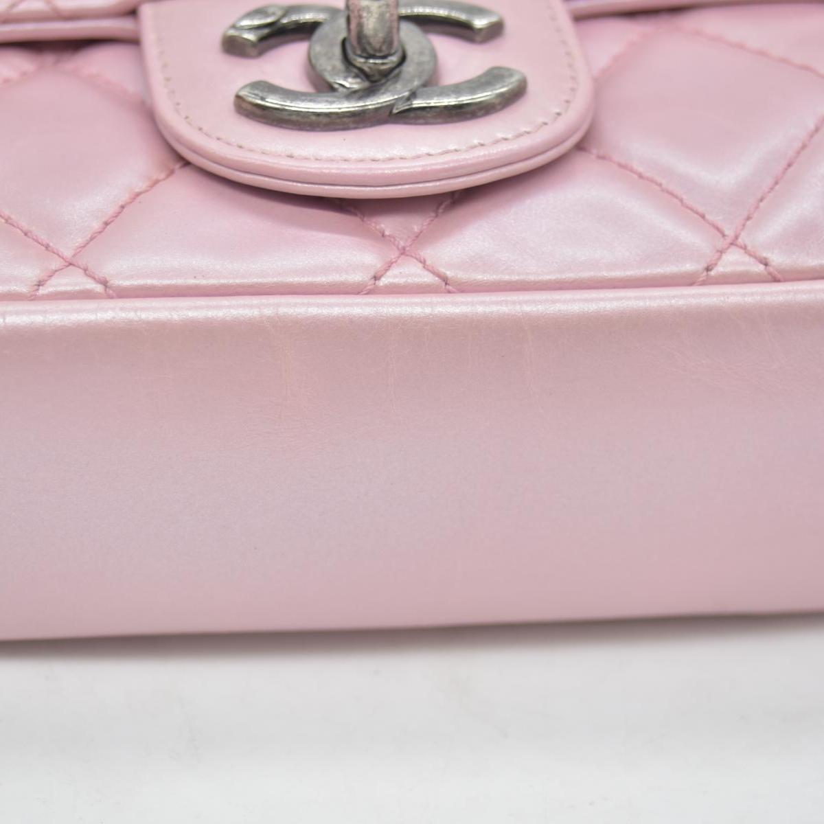 $3200 Chanel  Coco Pleats Flap Bag Pink