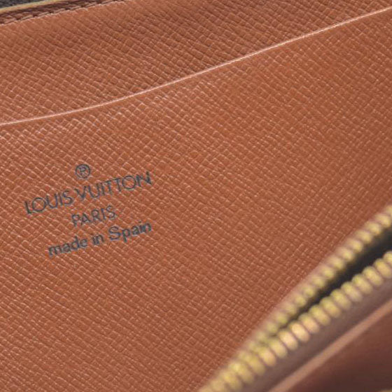 Louis Vuitton Monogram Porte Monnaie Zippy Long Wallet Brown CA0928