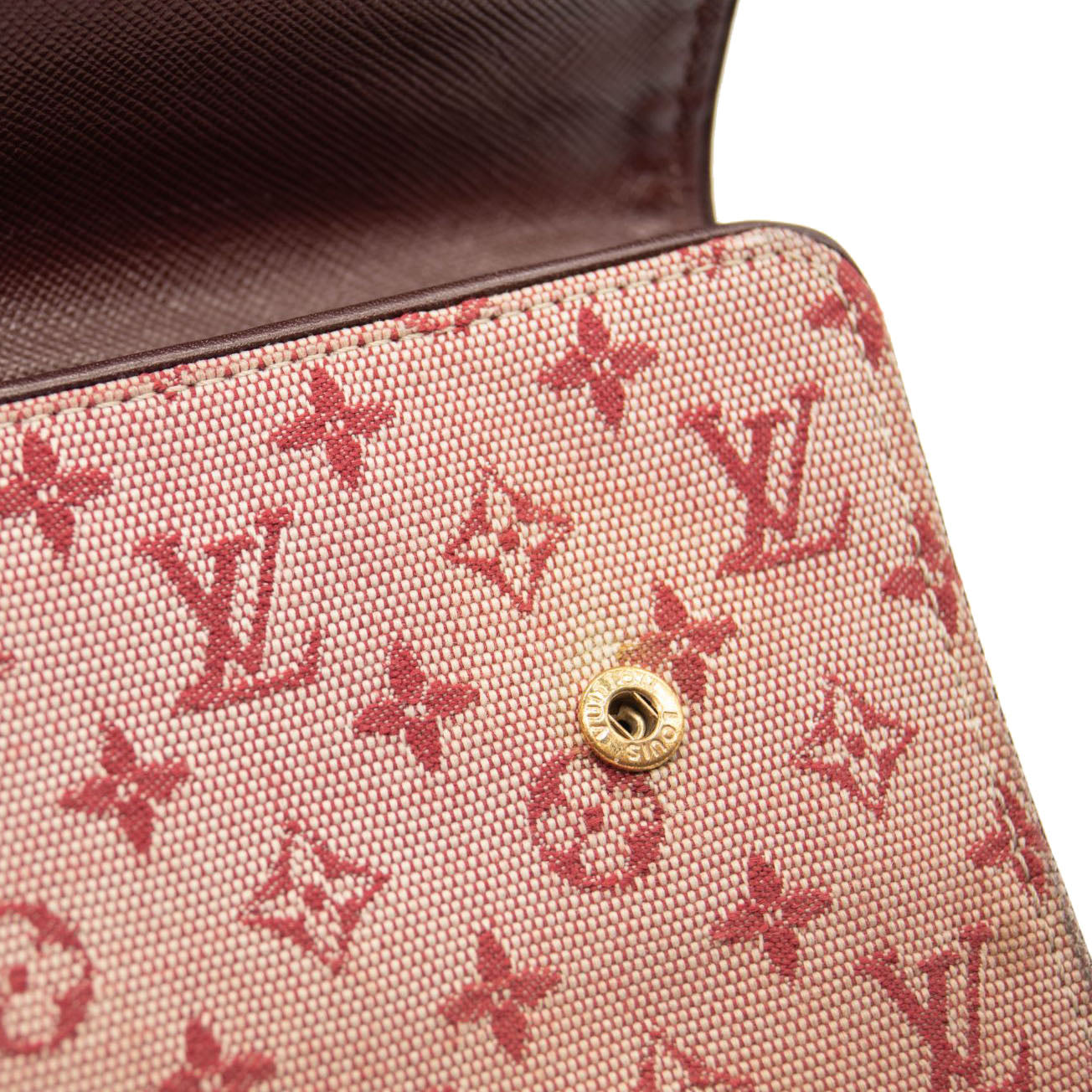 LOUIS VUITTON Mini Monogram Porte Tresor International Wallet Cherry