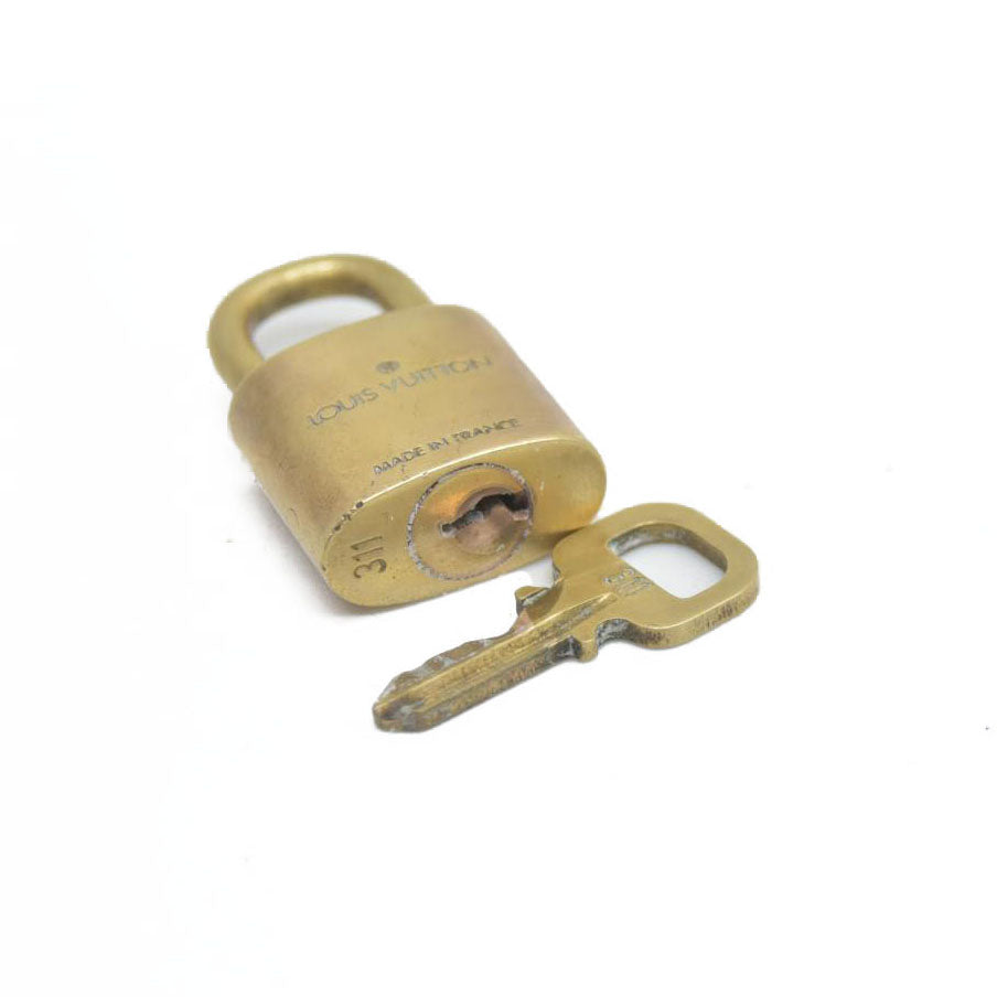 AUCTION Louis Vuitton Gold Lock and Key #311