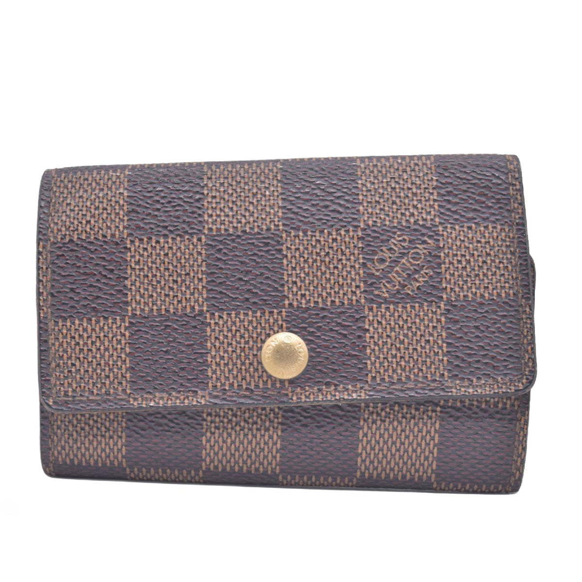 $395 2004 Louis Vuitton Damier Ebene Multicles 6 Key Holder CT0014 CONSIGNMENT 10021148