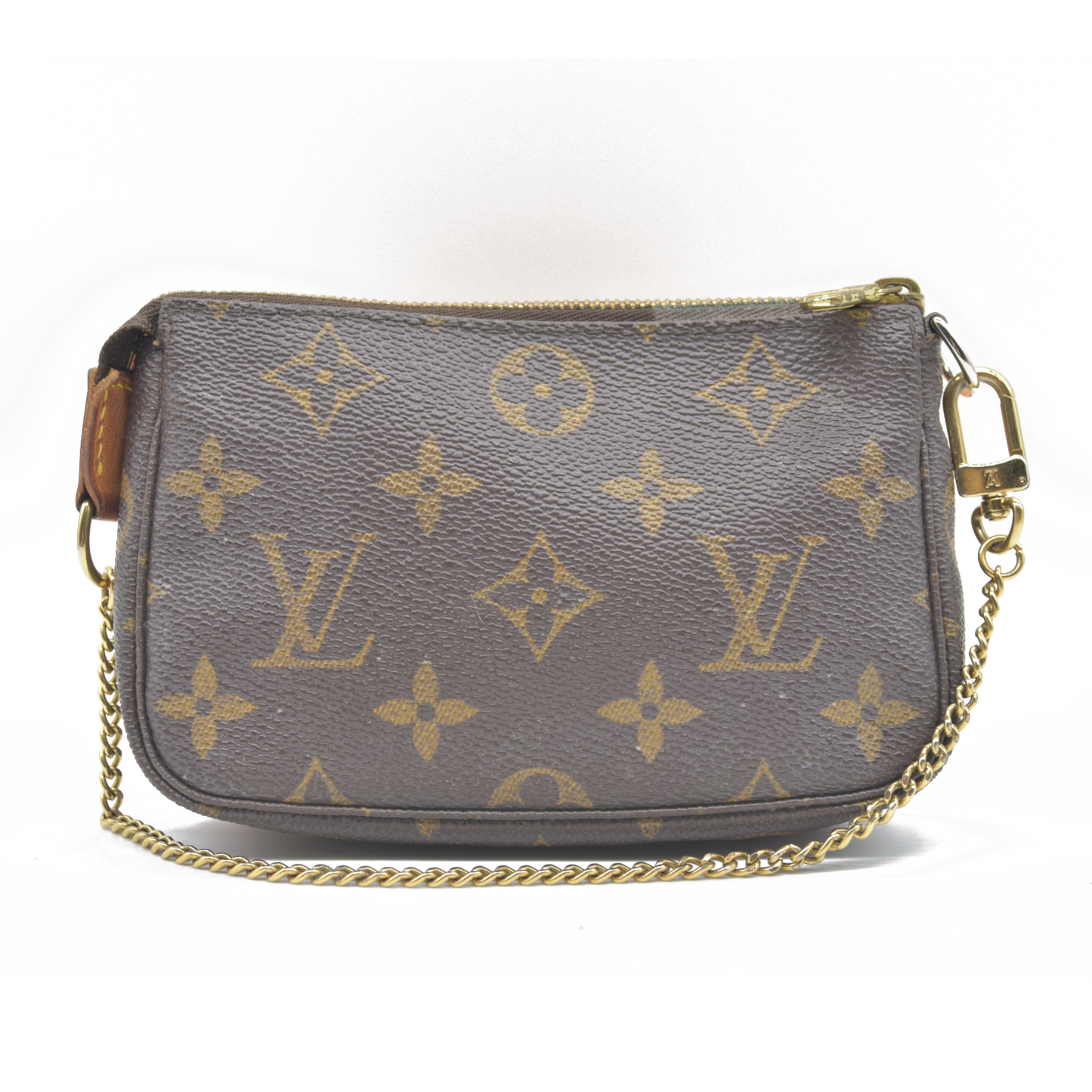 $810 Louis Vuitton Monogram Mini Pochette Accessories Pouch FL0055 2005