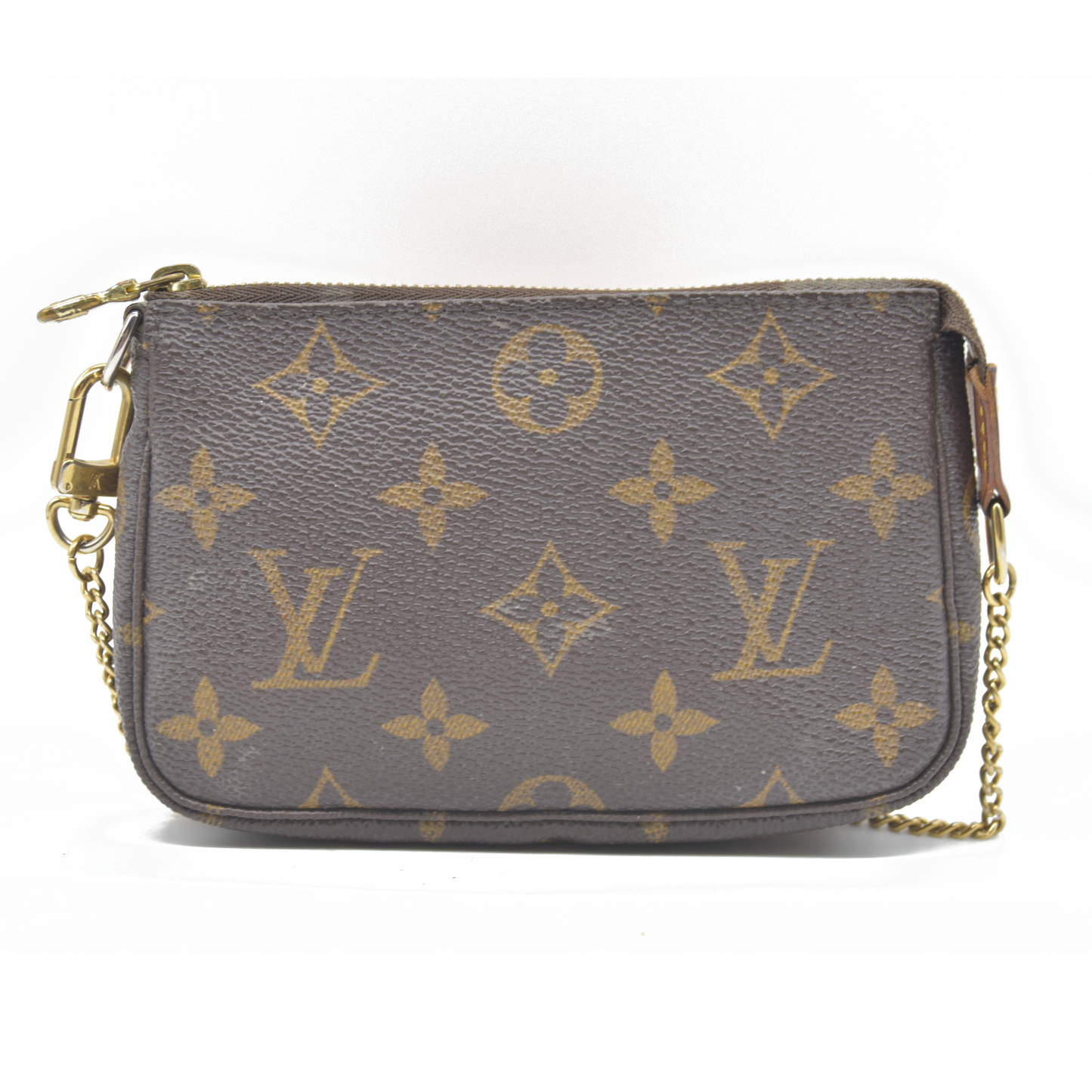 $810 Louis Vuitton Monogram Mini Pochette Accessories Pouch FL0055 2005