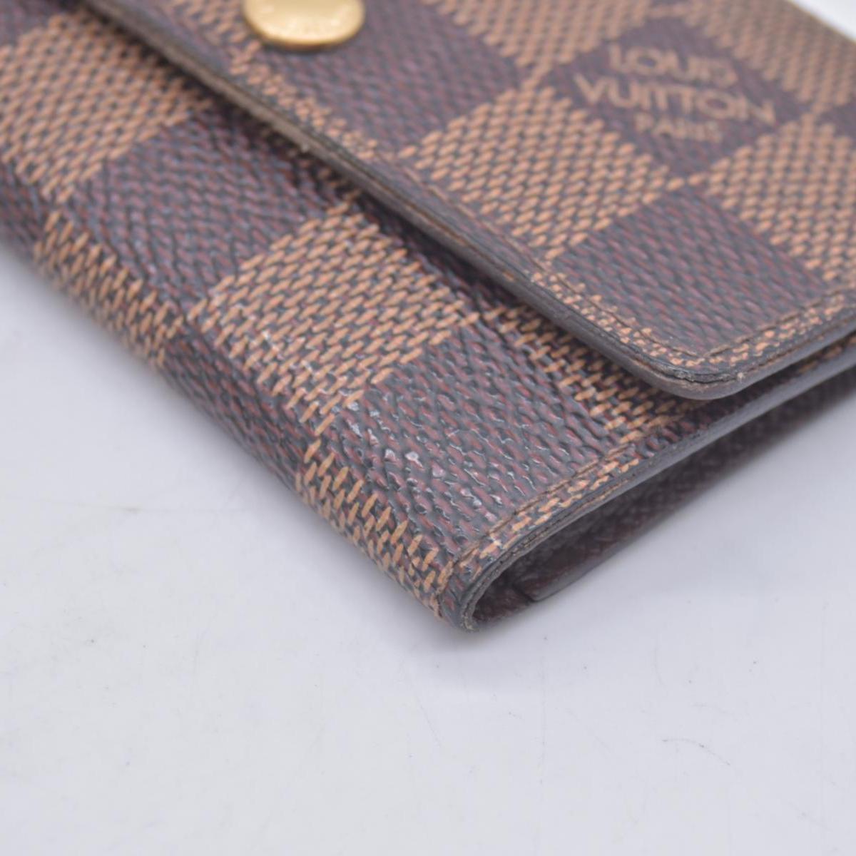 $395 2004 Louis Vuitton Damier Ebene Multicles 6 Key Holder CT0014 CONSIGNMENT 10021148