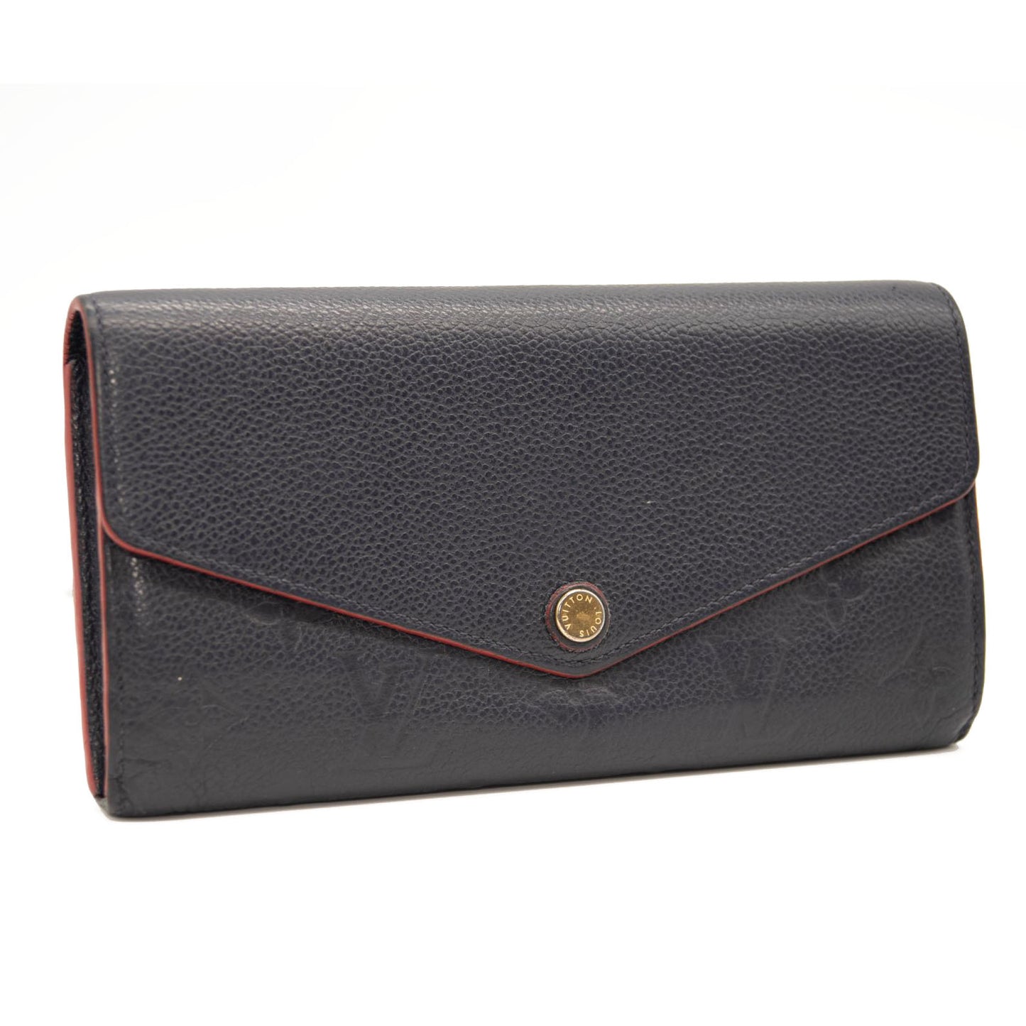 LOUIS VUITTON Empreinte Sarah Wallet NM Marine Rouge