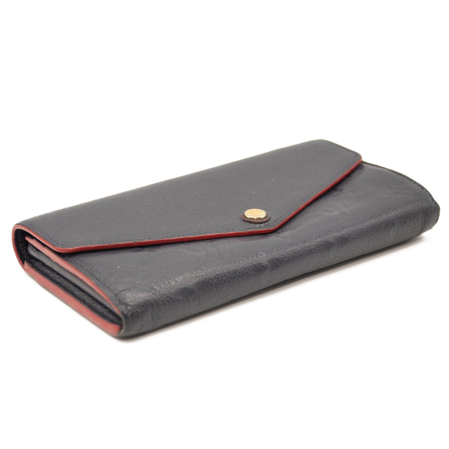 LOUIS VUITTON Empreinte Sarah Wallet NM Marine Rouge