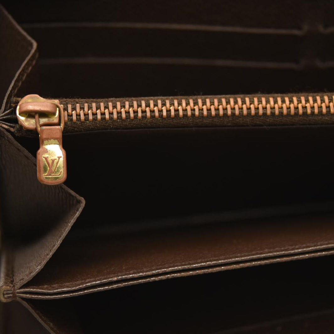 Louis Vuitton  Damier Ebene Zippy Wallet CA4049