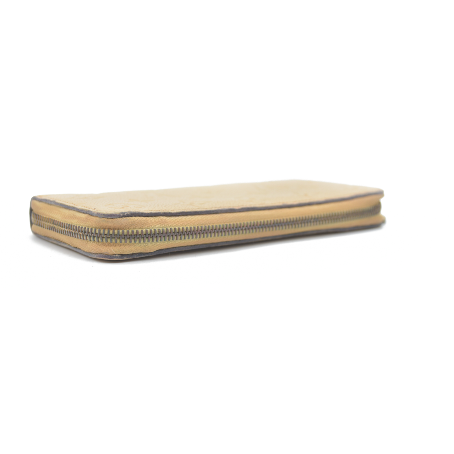 $840 2015 LOUIS VUITTON Monogram Empreinte Clemence Zippy Wallet SP0175