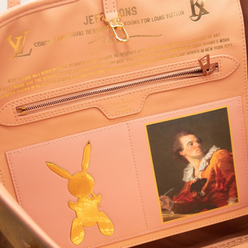 Louis Vuitton Masters Fragonard Neverfull MM Tote Pink