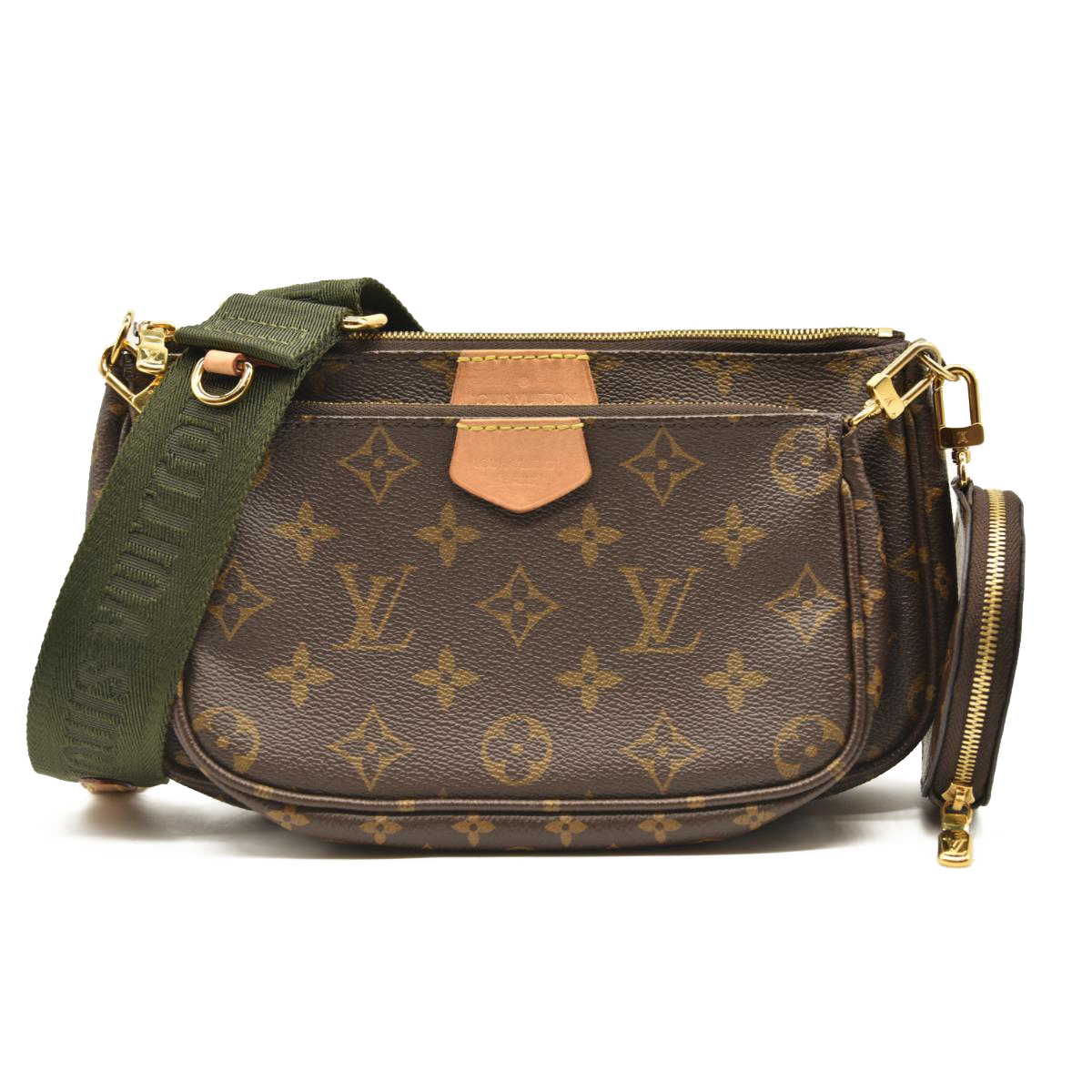 LOUIS VUITTON Monogram Multi Pochette Accessories Kaki CA0221