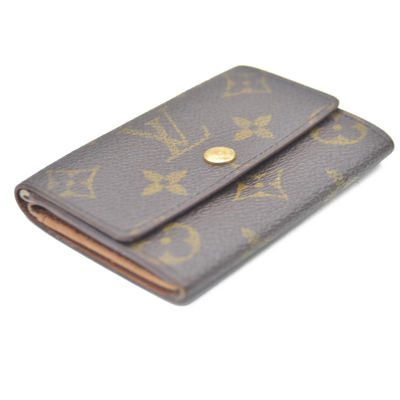 LOUIS VUITTON Monogram Plat Bifold Wallet Coin Case