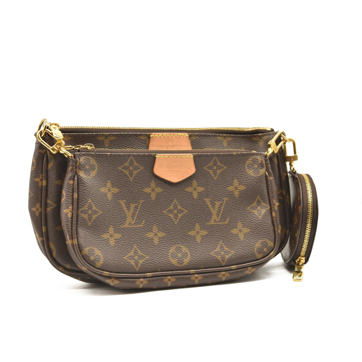 LOUIS VUITTON Monogram Multi Pochette Accessories Kaki CA0221