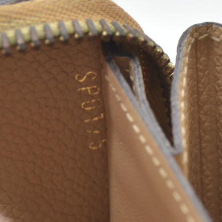 $840 2015 LOUIS VUITTON Monogram Empreinte Clemence Zippy Wallet SP0175