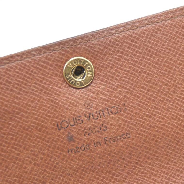 LOUIS VUITTON Monogram Plat Bifold Wallet Coin Case