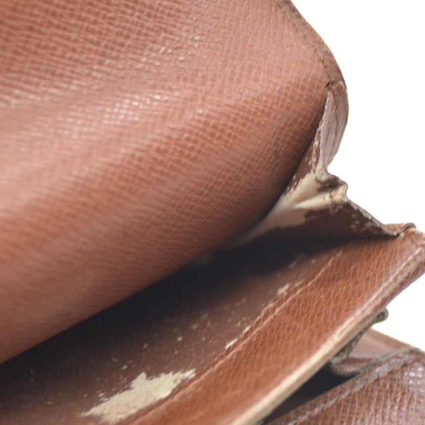 LOUIS VUITTON Monogram Plat Bifold Wallet Coin Case