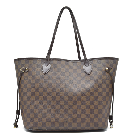 $2170 Louis Vuitton Damier Ebene Neverfull MM CA3140 2010