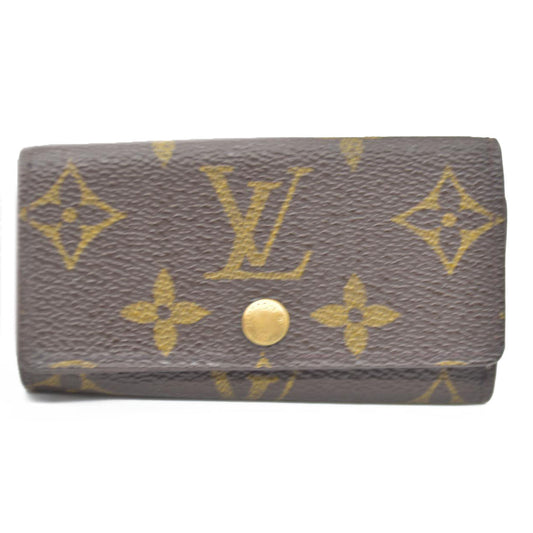 Louis Vuitton Monogram Multicles 4 Ring Key Case Brown TH0959