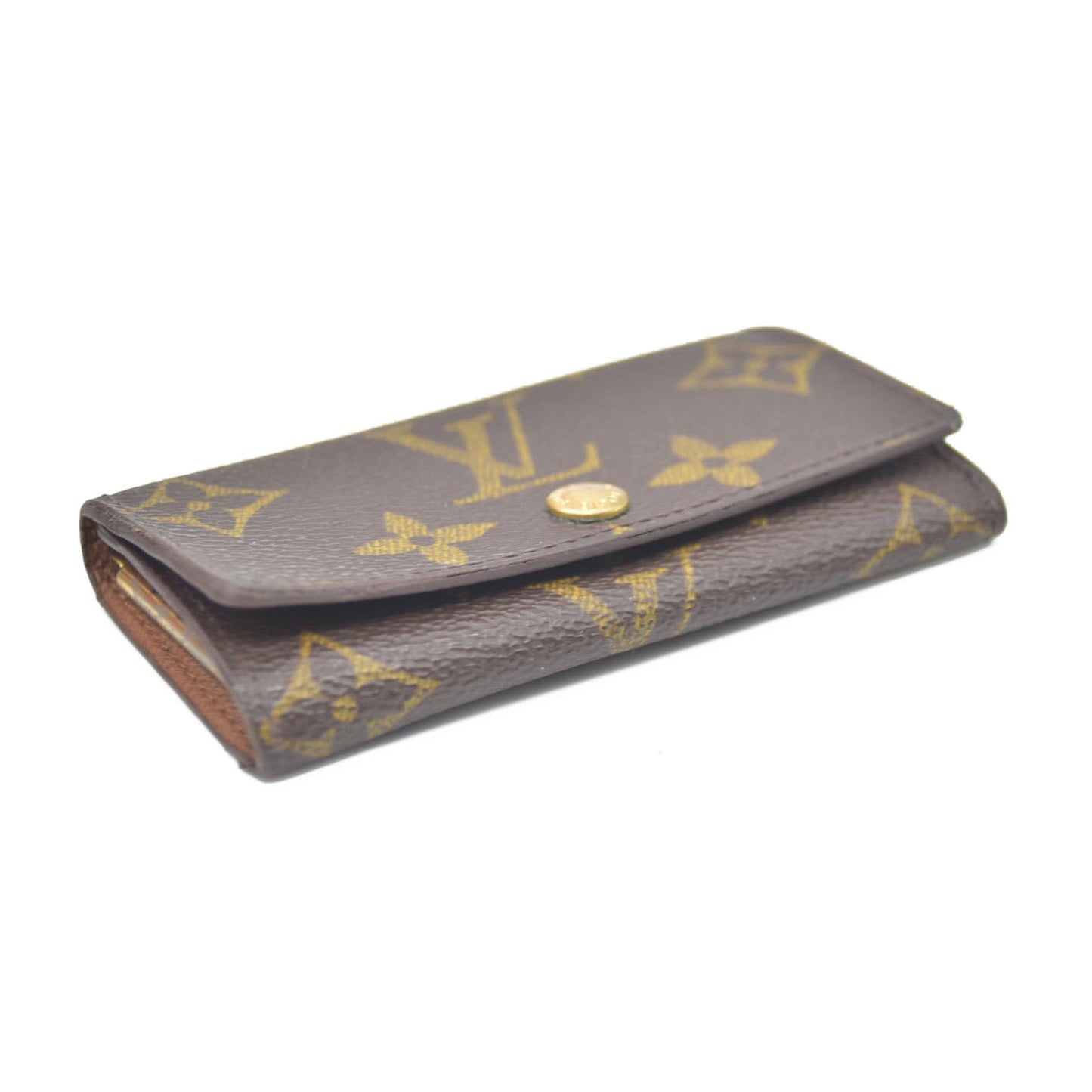 Louis Vuitton Monogram Multicles 4 Ring Key Case Brown TH0959