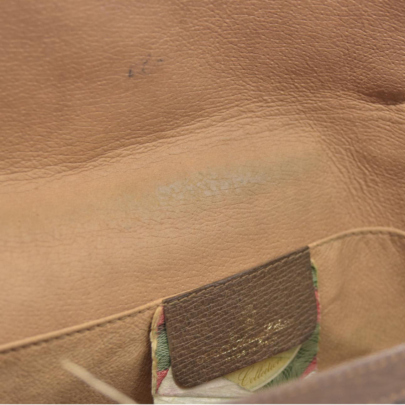 $880 Gucci GG Sherry Line PVC Leather Pouch Clutch Bag
