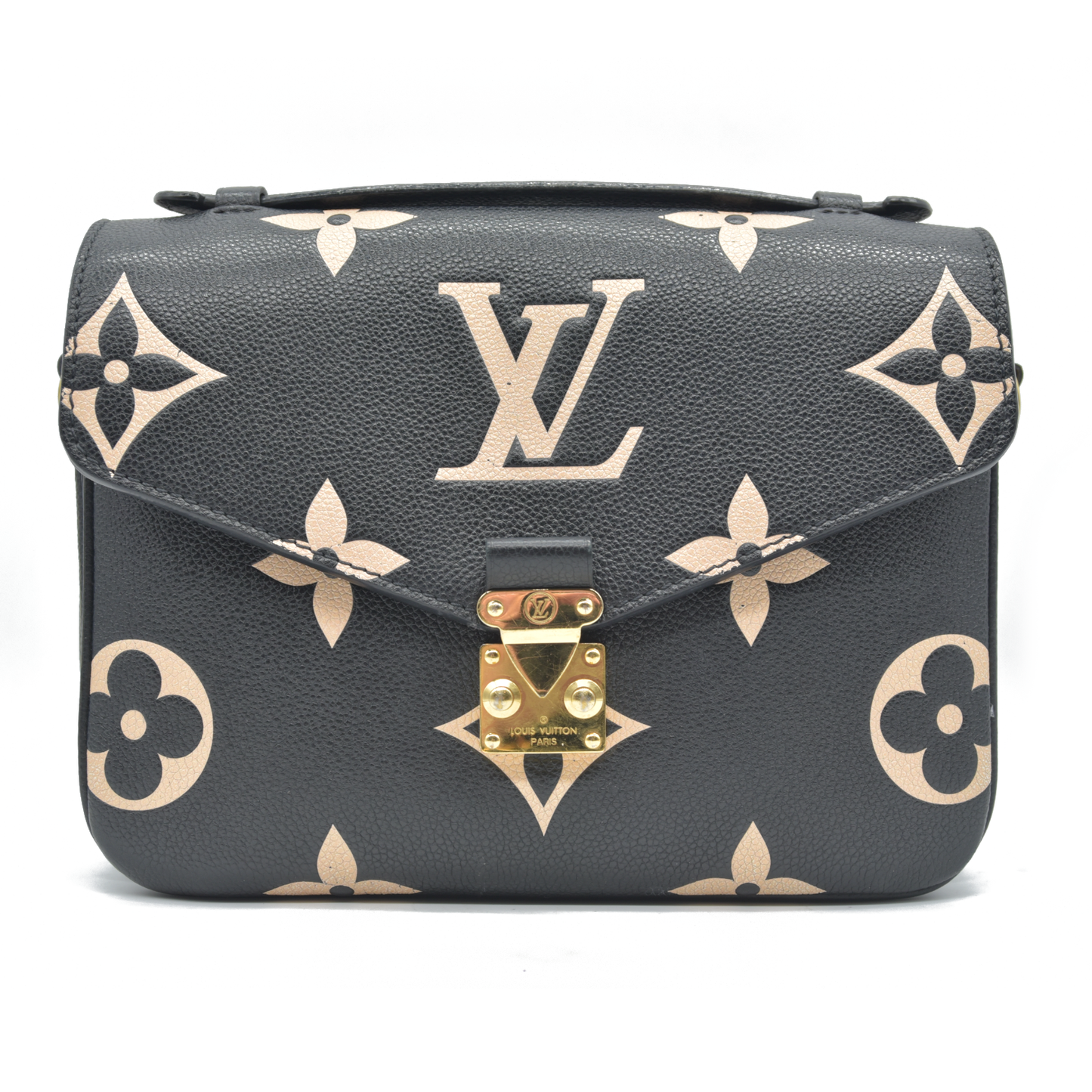 $3300 Louis Vuitton BiColor Pochette Metis Black Cream