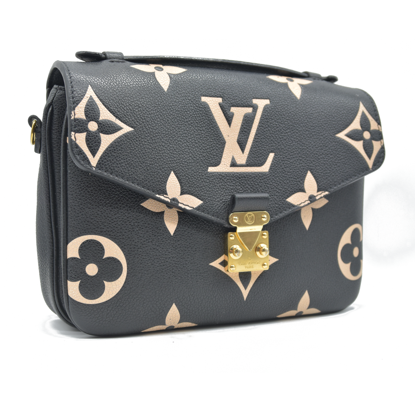 $3300 Louis Vuitton BiColor Pochette Metis Black Cream