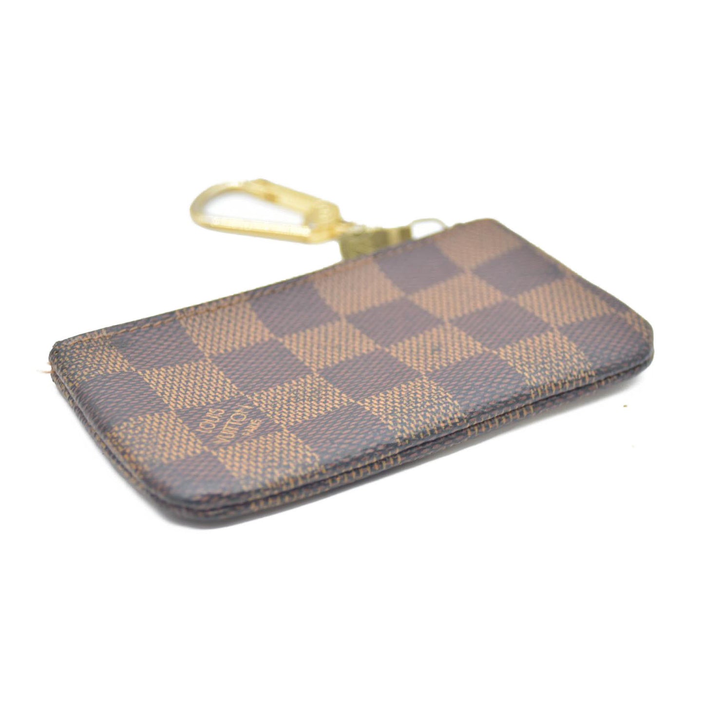 LOUIS VUITTON Damier Ebene Coin Purse Key Pochette Cles CT2243 AUCTION $345