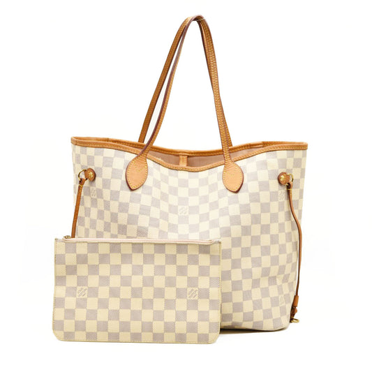 LOUIS VUITTON Damier Azur Neverfull MM