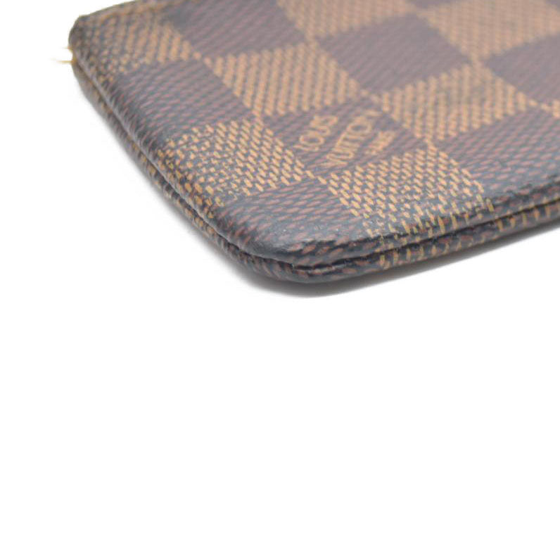 LOUIS VUITTON Damier Ebene Coin Purse Key Pochette Cles CT2243 AUCTION $345