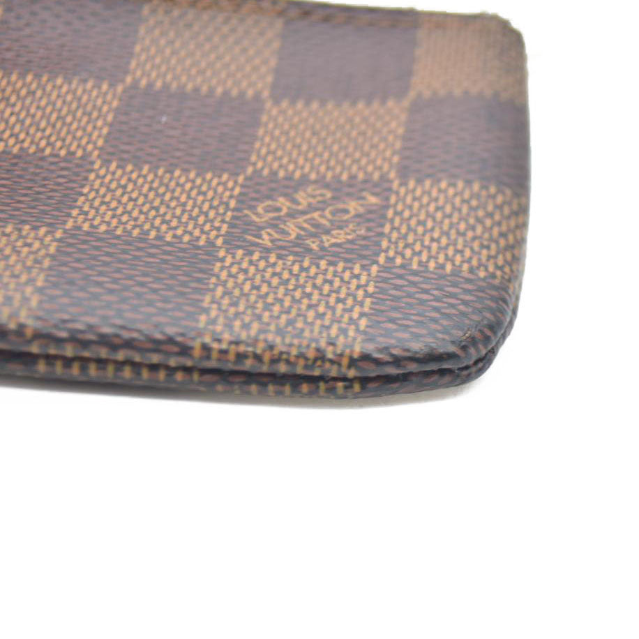 LOUIS VUITTON Damier Ebene Coin Purse Key Pochette Cles CT2243 AUCTION $345