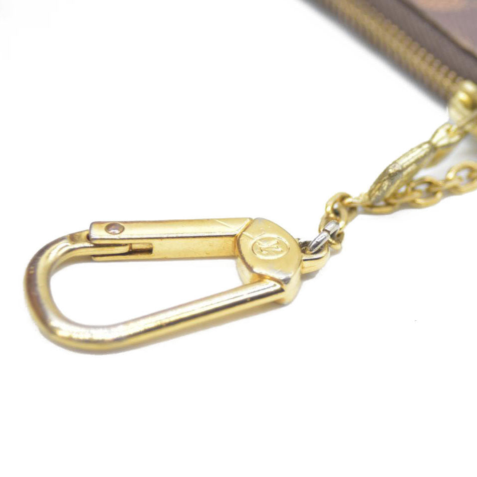 LOUIS VUITTON Damier Ebene Coin Purse Key Pochette Cles CT2243 AUCTION $345