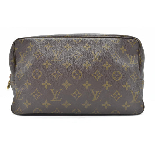$675 Louis Vuitton Monogram Trousse Toilette 28 Clutch Pouch Bag 831
