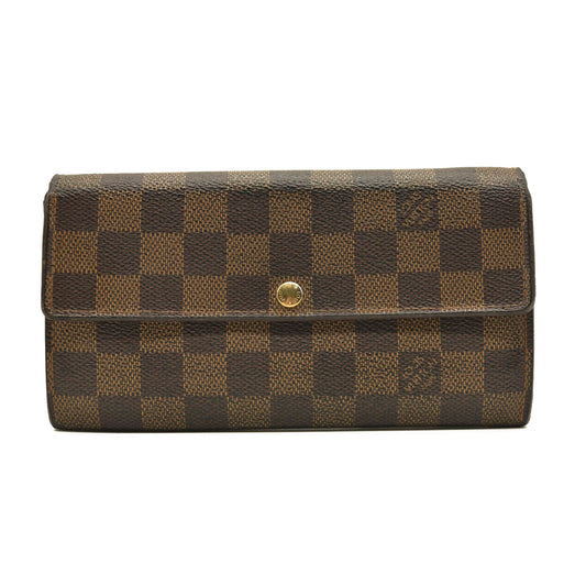 Louis Vuitton  Damier Ebene Sarah Wallet CA1077