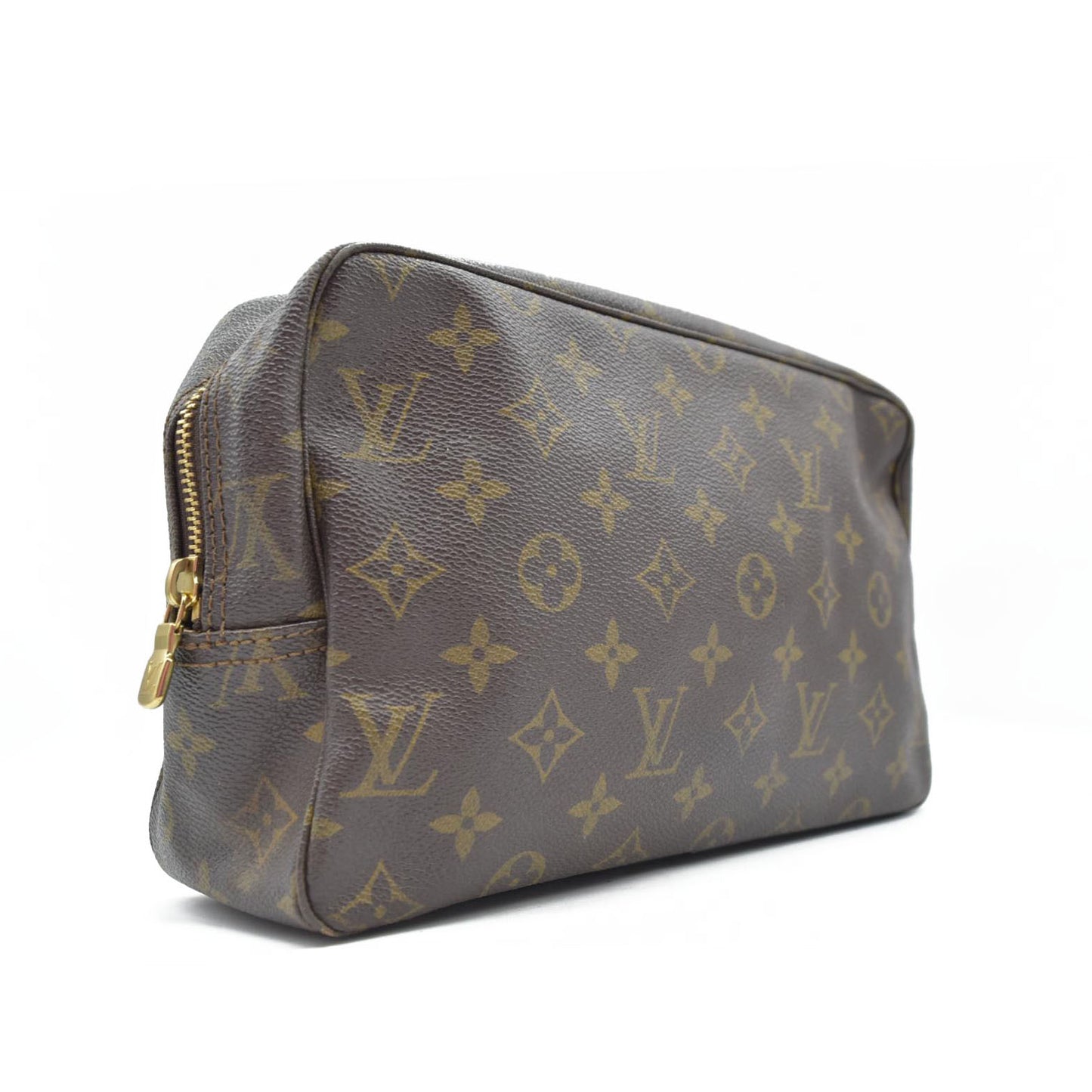 $675 Louis Vuitton Monogram Trousse Toilette 28 Clutch Pouch Bag 831