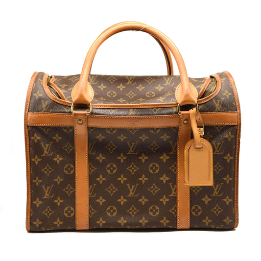 LOUIS VUITTON Monogram Sac Chien 40 Pet Carrier