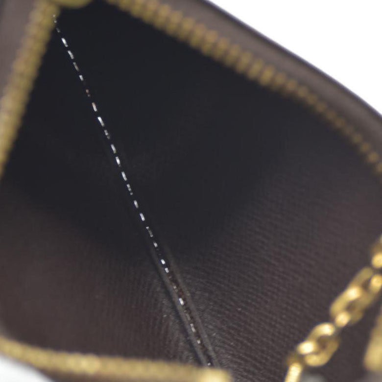 LOUIS VUITTON Damier Ebene Coin Purse Key Pochette Cles CT2243 AUCTION $345