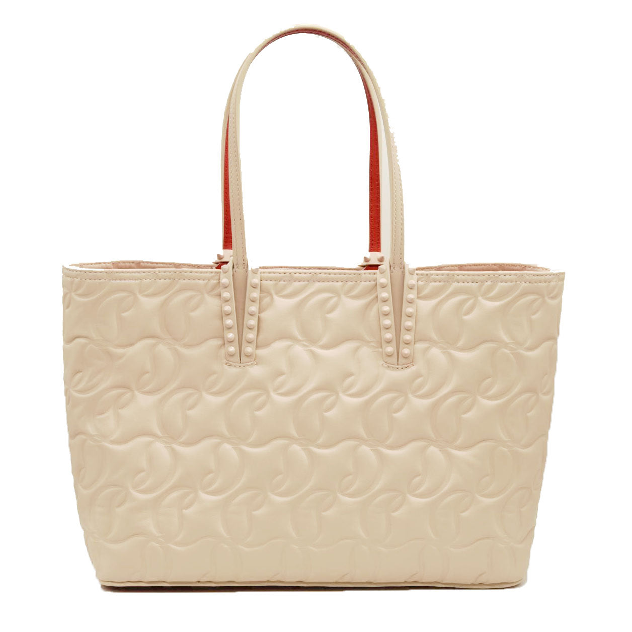 CHRISTIAN LOUBOUTIN  Nappa Embossed East West Cabata Tote Leche