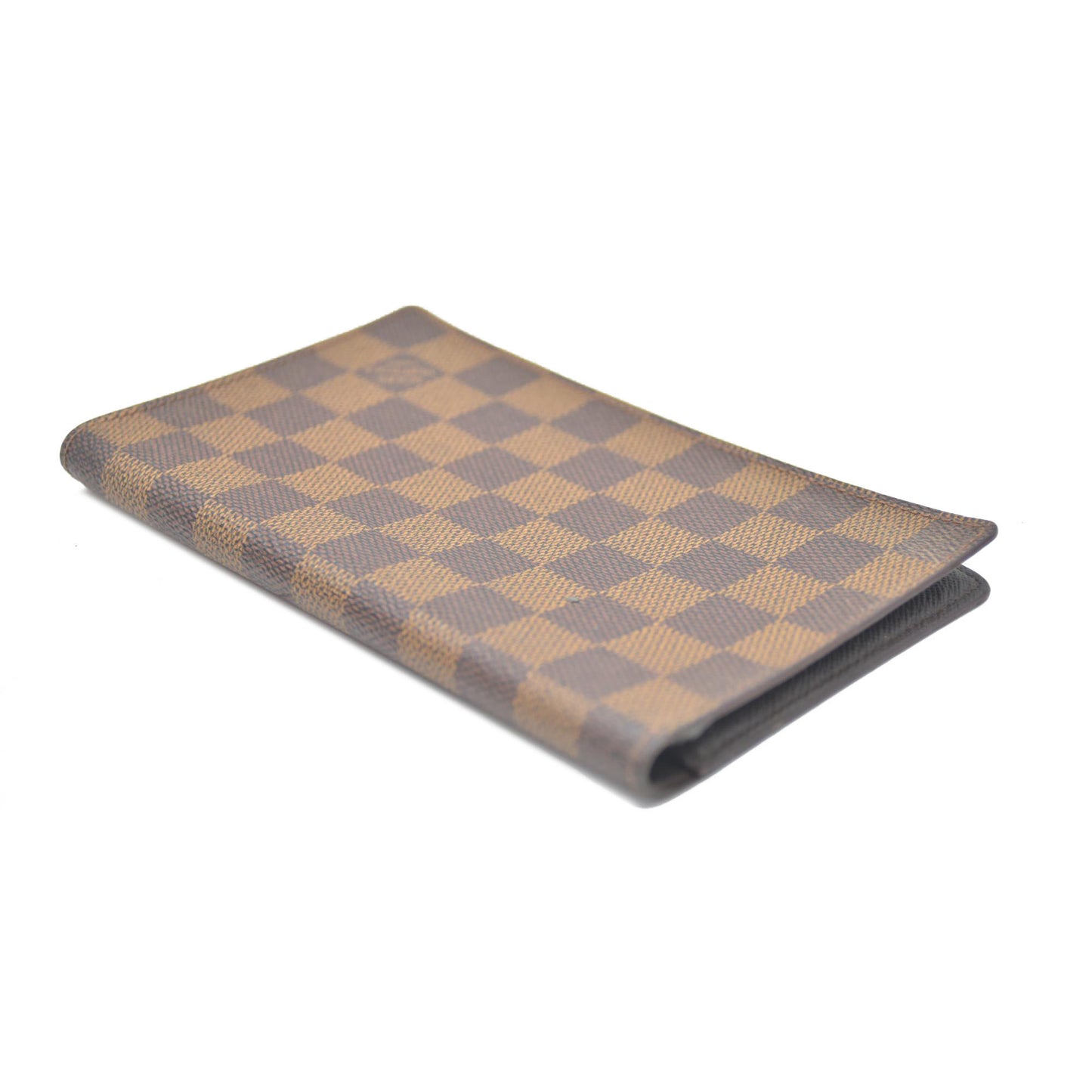 Louis Vuitton Damier Agenda De Poche Pocket Notebook Cover Brown MI1918
