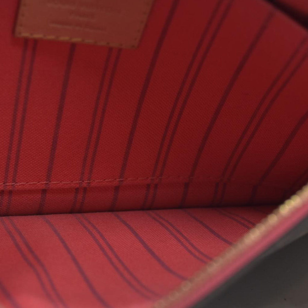 $2030 Louis Vuitton Monogram V Neverfull MM Grenade Pochette