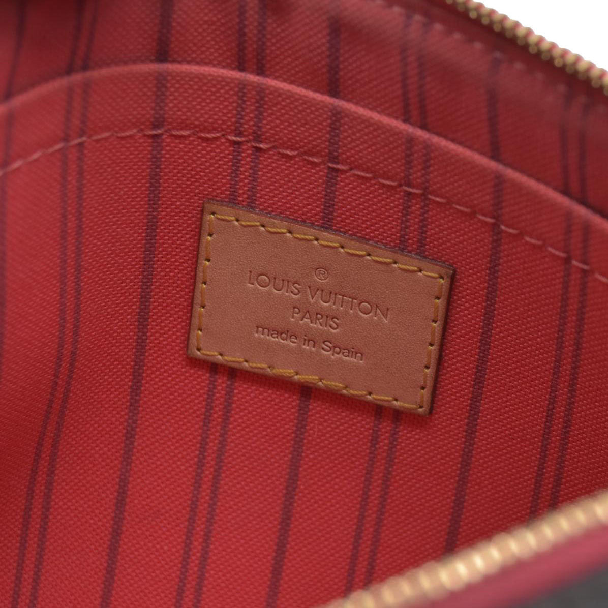 $2030 Louis Vuitton Monogram V Neverfull MM Grenade Pochette